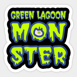 Green Lagoon Monster Sticker